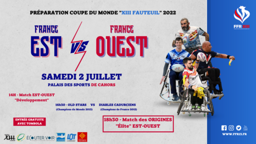 RUGBY XIII FAUTEUIL : ultime étape de sélection équipe de France
